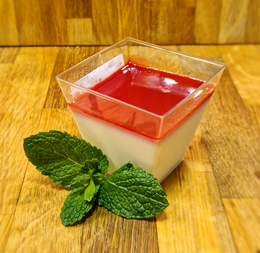 Panna Cotta z puree malinowym